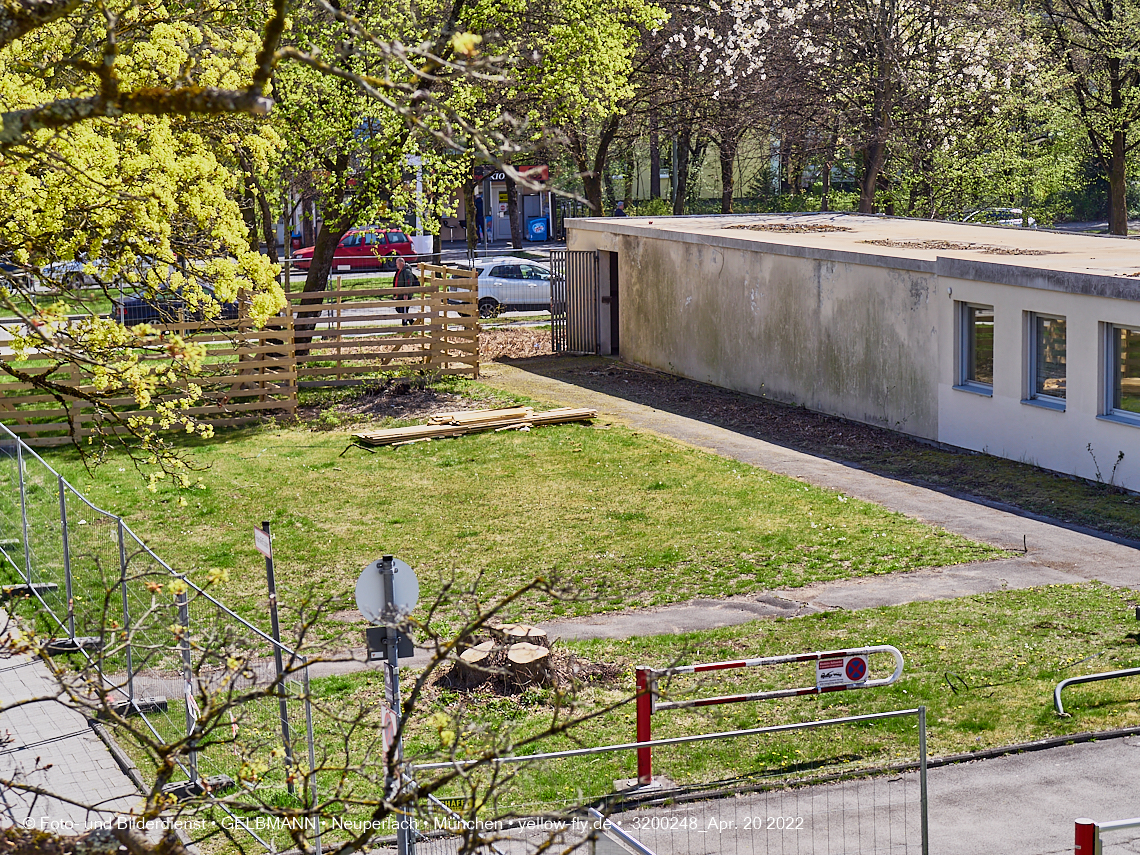 20.04.2022 - Baustelle am Haus für Kinder in Neuperlach